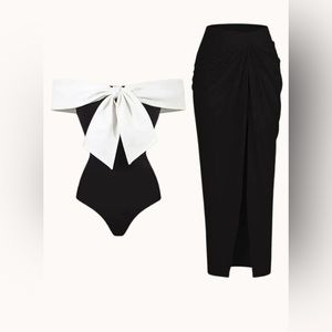 Mewmew bathing suit and skirt